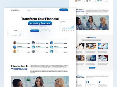 Financially website design