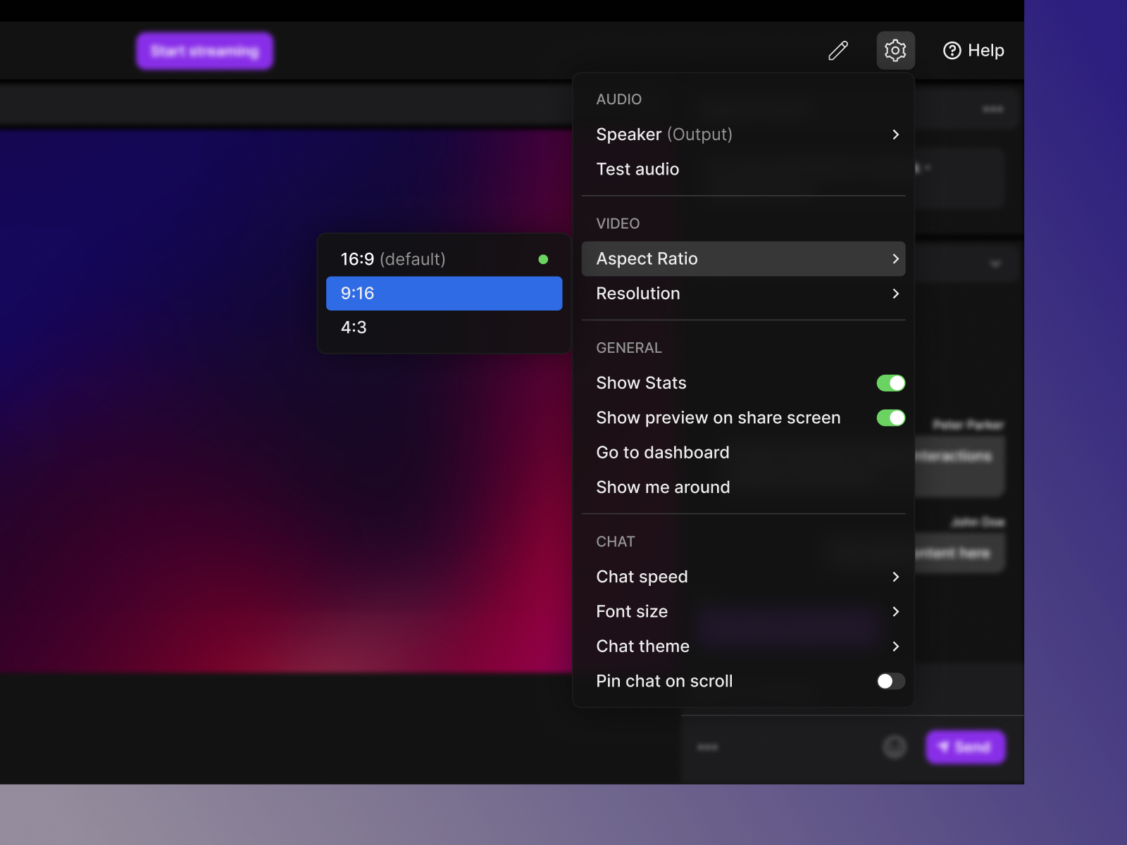 Streaming App - Interaction Design aesthetic design apple design community components dark mode glassmorphism interaction design product design saas application streaming ui ui design ux