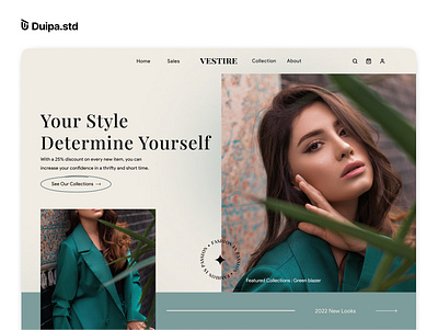 Clothing store - VESTIRE branding graphic design logo ui