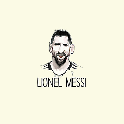 lionel messi a argentina design graphic design hand draw illustration lionel messi messi