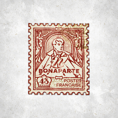 Napoleon Stamp antique backgrouned bonaparte collection collector crown ephemera french letter line art mail napoleon paper post procreate brush stamp tattoo texture texture brush vintage