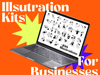 Illustration Kits for Businesses animation character design graphic design illustration illustration kit illustration pack motion graphics ui