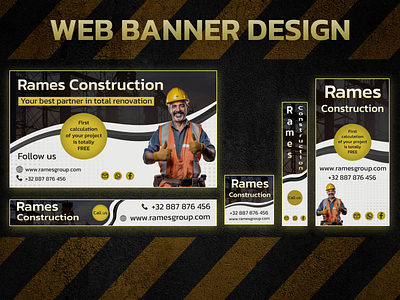 Web Banner graphic design photoshop