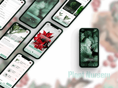 Plant Nursery App graphic design nursery plant plant nursery app plant shop shop shopping ui uiux ux