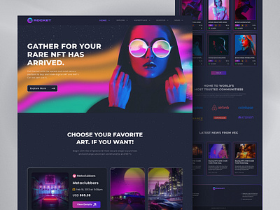 Rocket - NFT Landing Page