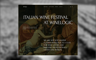Wine Club Landing Page landing mobile page typography web web design