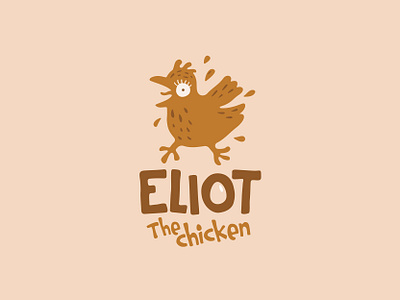 Eliot the chicken logo design branding design identity illustrator logo mascot дизайн лого логотип
