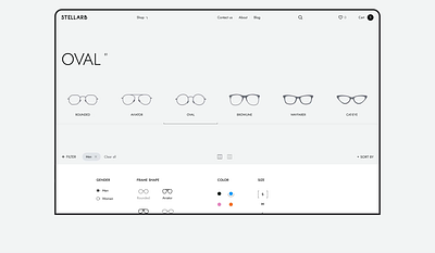 Eyewear shop / Catalog animation catalo clean design collection ecommerce interface design minimalism product shop store ui ux design web
