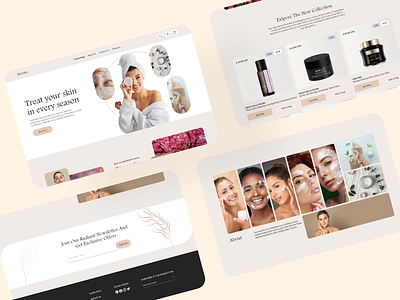 Serona - Skin Care graphic design prototype typography ui design ux research visual design web design wireframes