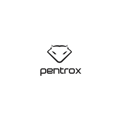 Pentrox animal logo branding design fox logo graphic desgn graphic design illustration logo minimal logo simple logo vector wolf logo