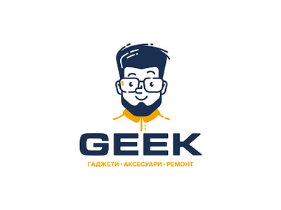 Geek logo design branding design graphic design identity illustrator logo mascot