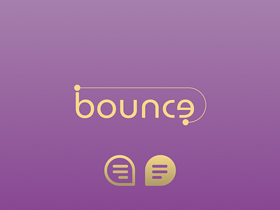 Logo Design: Messaging App bounce daily dailylogochallenge graphic design logo logo design mockup vector