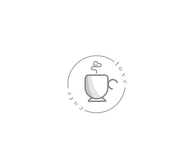 Love café branding cafe logo coffe logo coffe shop logo design graphic desgn illustration logo minimal logo simple logo vector