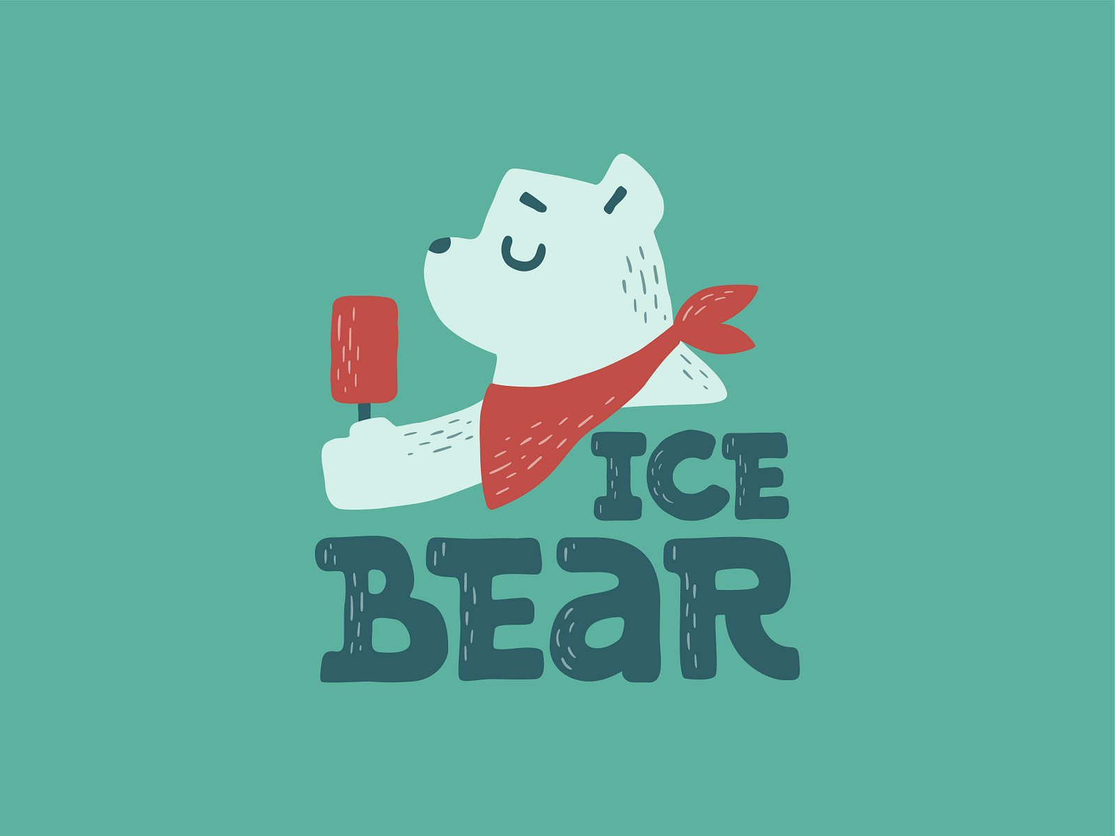 Ice Bear logo design by Den Yup on Dribbble