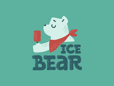 Ice Bear logo design bear design food icecream logo mascot north