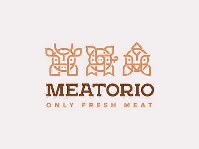 Meatorio logo design design identity illustrator logo