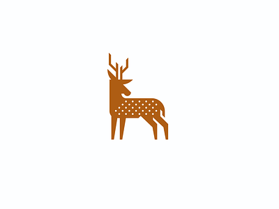 Deer animal branding christmas elegant geometry holiday hunting icon illustration logo mark minimalist modern nature outdoors simple stag visual identity wild woods