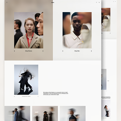 EMIN - Concept branding clothing design fashion interface minimal ui web design