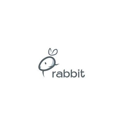Rabbit logo animal logo branding bunny logo design graphic desgn graphic design illustration logo minimal logo rabbit logo simple logo soft animal logo soft logo vector