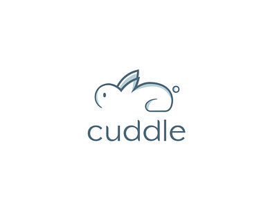 cuddle animal logo animation branding bunny logo design graphic desgn graphic design illustration innocent animal logo logo minimal logo rabbit logo simple logo soft animal logo soft logo vector