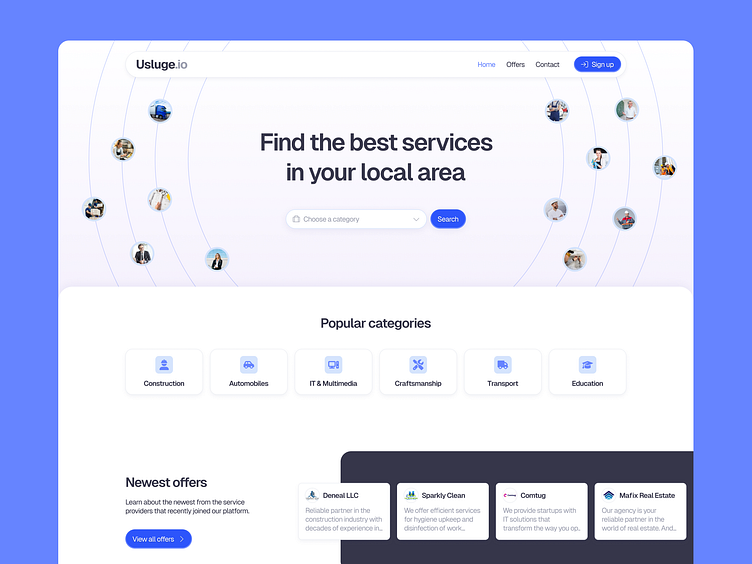 Gig Marketplace - Landing Page by Ilija Roganović on Dribbble