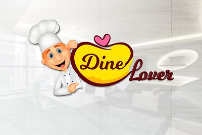 Dine Lover Logo #logo client graphic design logo logo design logo designs resturant logo