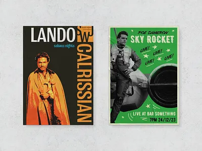 Star Wars - Musician Posters album artwork gig posters graphic design music posters poster design star wars