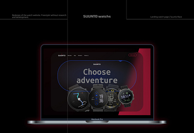 Landing page Suunto graphic design landing logo ui ux