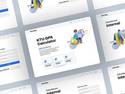 KTU GPA Calculator UI Design 3d animation branding creativelogos design designportfolio graphic design illustration logo motion graphics ui ux vector