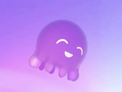 Dreamweaver 3d 4k animation baby blender character cinema4d cloud cute design dream game design illustration jellyfish landscape logo motion purple smile ui