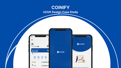 COINIFY - The Crypto App UI/UX Case Study blockchain case study crypto crypto app crypto app case study mobile app product design ui uiux ux ux case study web3