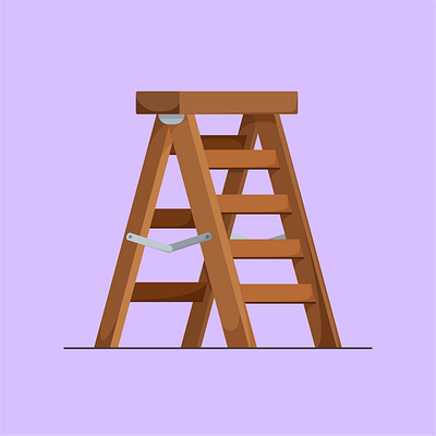 A small ladder art design digital art graphic design illustration ladder ladder vector vector vector art vector illustration