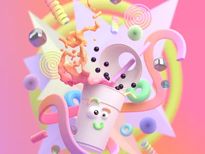 Party springs 3d 3d art 3d modeling 3drendering blender graphic graphic design illustration render