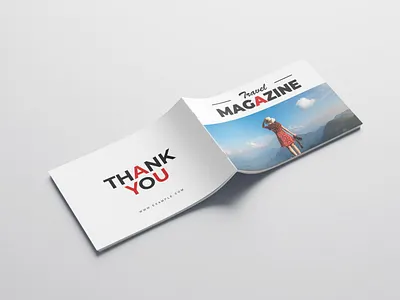 Travel Magazine Template modern nature travel