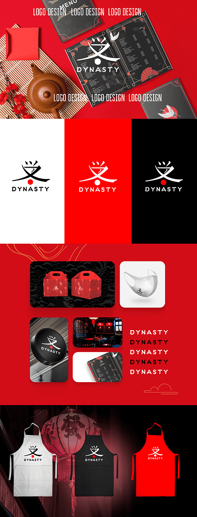 DYNASTY - Reasturant logo design | Branding brand identity branding design graphic design logo logo design logotype restaurant logo visual visual identity