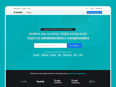 Dominafy - Website design ecommerce front end institucional landing page saas ui ui brasil user experience user interface ux ux ux brasil web web site webapp website