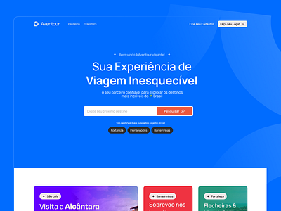 Aventour - Website brasil brazil institucional site site de viagens travel turismo ui ui design user experience user interface ux ux design viagem website