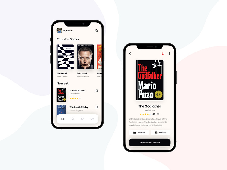 Online Book Store Minimal App Concept by Alireza Valizadeh on Dribbble