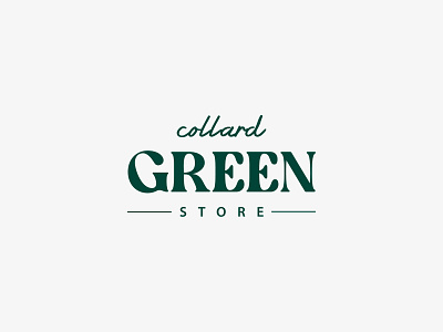 COLLARD GREEN STORE LOGO branding graphic design logo logo design