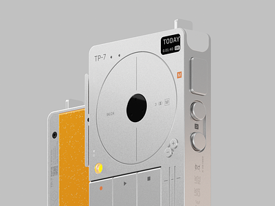 TP-7 iPod Alternate 3d audio blender design engineering figma gadget ipod modeling music speaker ui ui design yanko