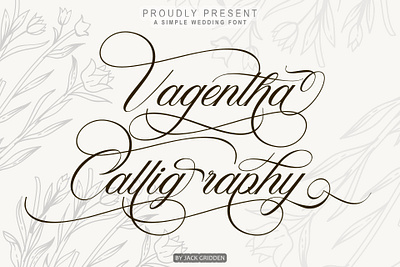 Vagentha Calligraphy branding calligraphy font graphic design illustration script vagentha