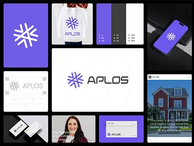 Aplos Logo , Real Estate Logo brand guidelines brand identity branding building building logo business logo construction logo corporate logo creative logo design graphic design home logo house logo identity logo logo branding logo designer real estate real estate logo