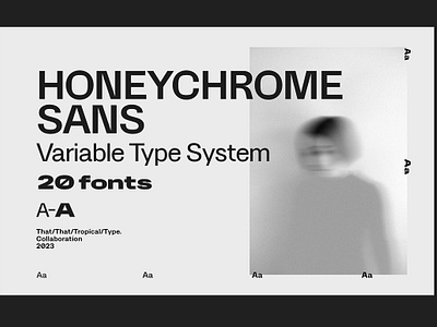 HONEYCHROME - VARIABLE TYPE SYSTEM body copy classic clean font cool edgy font family grotesque masculine font minimal modern sans sans serif tech font type system variable variable font