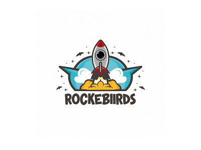 Dynamic Mascot Logo Featuring a Fiery Rocket Flight bird branding creative design dynamic fiery trails graphic design illustration innovative logo mascot logo modernism rocket rocket flight ui vector