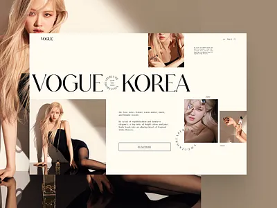 VOGUE Website Redesign Concept design ecommerce ecommerce landing page ecommerce web design ui uiux vogue website vogue website redesign website website design