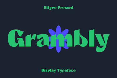Grambly Display Typeface - Hitype bold sans serif branding display typeface elegant display font fun joyful packaging poster sophisticated font