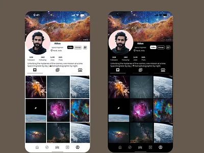 Profile Page interaction design