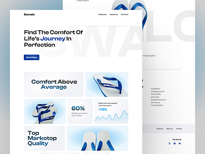 A Simple Product Landing Page - Swallow blog branding design graphic design landing page ui ux website