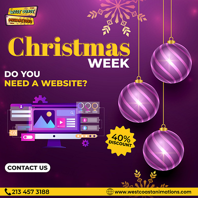 Christmas Week Web Design Service branding christmas week design graphic design icon identity illustration logo ui ux vector web design web development website design