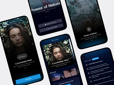 Helium Atmos App app clean design interface mobile ui ux